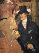 Henri  Toulouse-Lautrec L-Auglais au Moulin-Rouge oil painting on canvas
